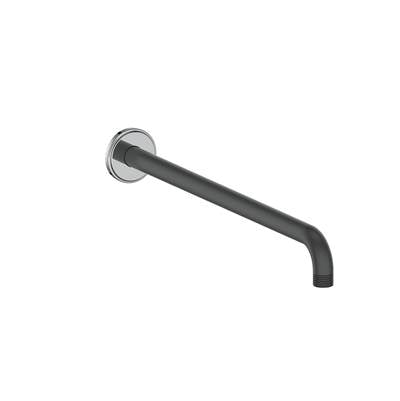 Vogt WA.09.16.CB- Zehn Round Wall Mount Shower Arm 16' Chrome Matte Black