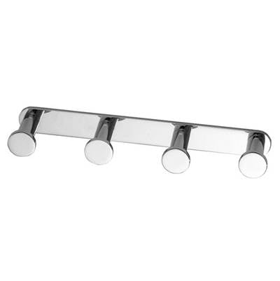 Laloo 2605-4 MB- 4 Hook Strip - Matte Black | FaucetExpress.ca