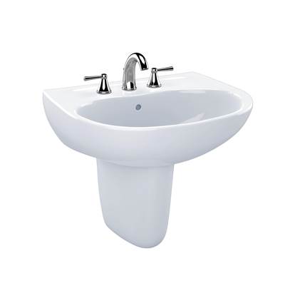 Toto LHT241.4G#01- Supreme 4'' Center Lav & Shrd W/ Cefiontect Glaze -Cotton | FaucetExpress.ca