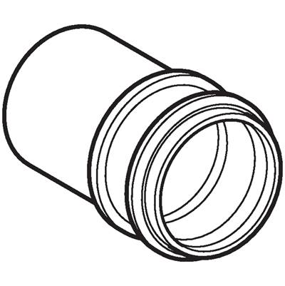 Geberit 242.516.00.1- Geberit straight connector d50 | FaucetExpress.ca