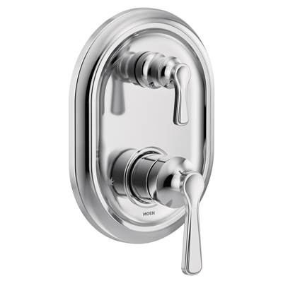 Moen UTS9211- Traditional M-CORE 3-Series 2-Handle Shower Trim with Integrated Transfer Valve in Chrome (Valve Not Included)