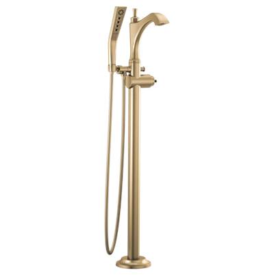 Delta T4756-CZLHP-FL- Tub Filler Trim Floor Mount W/O Handles | FaucetExpress.ca