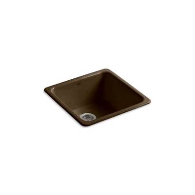Kohler 6587-KA- Iron/TonesĀ® 20-7/8'' x 20-7/8'' x 10'' Top-mount/undermount single-bowl kitchen sink | FaucetExpress.ca