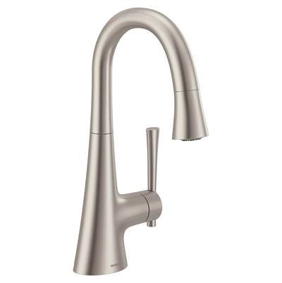 Moen 6126SRS- Kurv Single-Handle Bar Faucet Featuring Reflex In Spot Resist Stainless