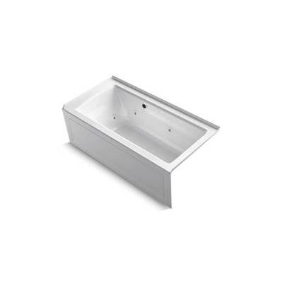 Kohler 1947-RAW-0- Archer® 60'' x 30'' alcove whirlpool with Bask(R) heated surface, integral apron, integral flange and right-hand drain | FaucetExpress.ca