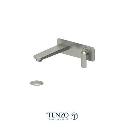 Tenzo DE15-W-BN - Wall Mount Lavatory Faucet Delano Brushed Nickel With (W/O Overflow)