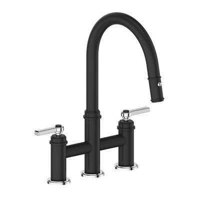 Vogt KF.17ZN.1112.SB- Zehn Bridge Kitchen Faucet Stainless Steel Matte Black