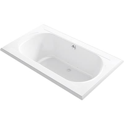 Kohler 1418-GHW-0- Memoirs 72-in X 42-in Heated Bubblemassage Air Bath With Bask And Center Rear Drain | FaucetExpress.ca