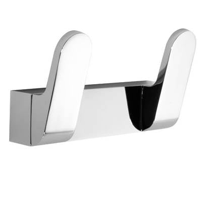 Laloo 7116-2 PN- 2 Hook Strip - Polished Nickel | FaucetExpress.ca