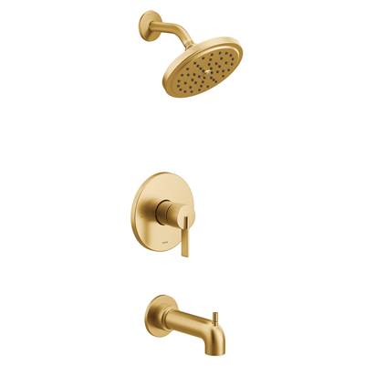 Moen UT2263EPBG- Cia M-Core 2-Series Eco Performance 1-Handle Tub And Shower Trim Kit In Brushed Gold (Valve Sold Separately)