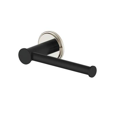 Vogt BA.0209.PB- Zehn Toilet Paper Holder Polished Nickel Matte Black