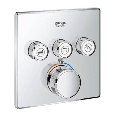 Grohe 29142000- GRT SmartControl THM trim square 3SC | FaucetExpress.ca