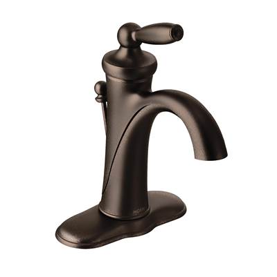 Moen 6600ORB- Brantford Single Hole Single Handle Low-Arc Bathroom Faucet in Oil-Rubbed Bronze