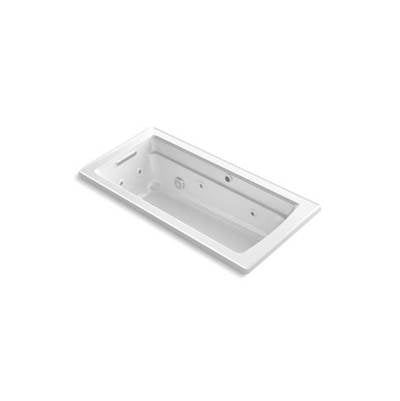 Kohler 1949-XHGH-0- Archer® 66'' x 32'' drop-in whirlpool + Heated BubbleMassage air bath | FaucetExpress.ca
