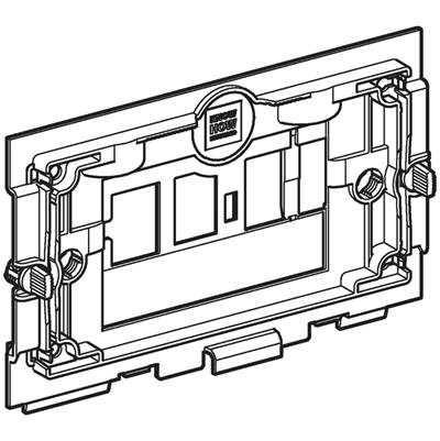 Geberit 243.304.00.1- Adapter plate for cover plate, surface-even, for Geberit Sigma concealed cistern | FaucetExpress.ca