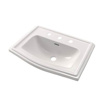 Toto LT781.8#11- Clayton 8'' Ctr Self Rim Lav Colonial White | FaucetExpress.ca
