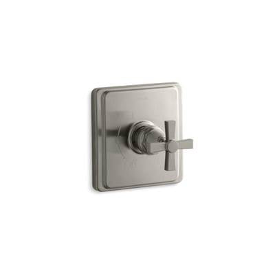 Kohler TS13135-3A-BN- Pinstripe® Pure Rite-Temp® valve trim with cross handle | FaucetExpress.ca
