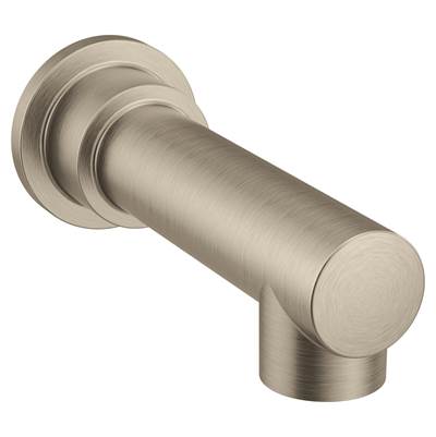 Moen 195827BN- 193371Bn Align Non-Diverter 1/2-Inch Slip-Fit Tub Spout, Brushed Nickel