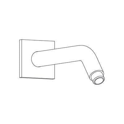 Aqualem WR0702-BG- 7'' Wall-mounted Shower Arm - FaucetExpress.ca