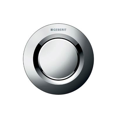 Geberit 116.040.21.1- Geberit remote flush actuation type 01, pneumatic, for single flush, concealed actuator: bright chrome-plated | FaucetExpress.ca