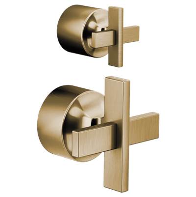 Brizo HX75P98-GL- Pressure Balance Valve With Diverter Trim Handle Kit - Cross | FaucetExpress.ca