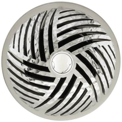 Linkasink D013 - Herringbone Grid Strainer with White Stone Screw
