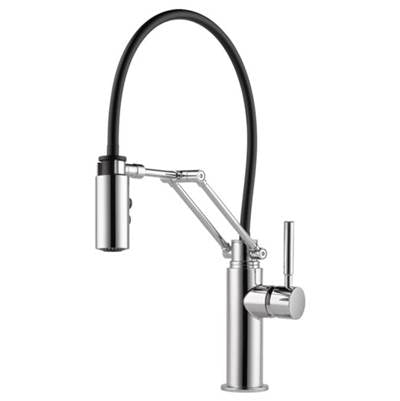 Brizo 63221LF-PC- Single Handle Articulating Kitchen Faucet | FaucetExpress.ca