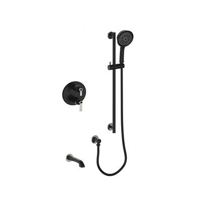 Vogt SET.Z1.220.500.PB- 2-Way Thermostatic Set - Handheld and Spout Polished Nickel Matte Black