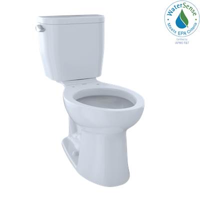 Toto CST244EF#01- Entrada - 1.28Gpf - Elongated C244Ef + St243E - Cotton | FaucetExpress.ca