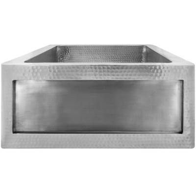 Linkasink C073-1.5 - Hammered Inset Apron Front Hammered Bar Sink