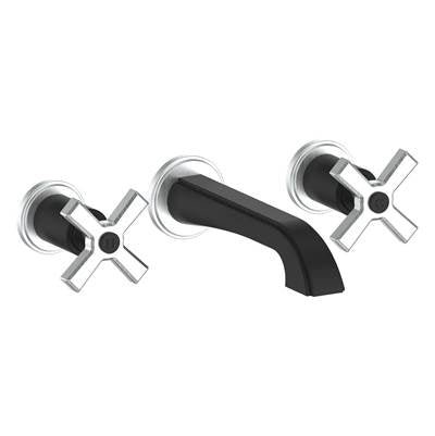 Vogt BF.Z4.1500.SB- Zehn Wall Mount Lavatory Faucet without Pop-Up Stainless Steel Matte Black