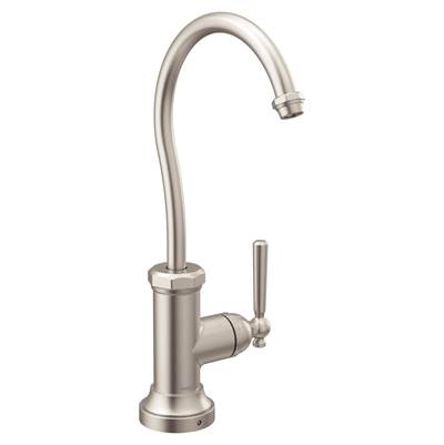 Moen S5540SRS- Paterson Sip Industrial Cold Water Kitchen Beverage Faucet with Optional Filtration System, Spot Resist Stainless