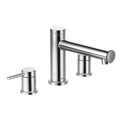 Moen T393- Align 2-Handle Deck Mount Roman Tub Faucet Trim Kit in Chrome (Valve Not Included)