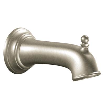 Moen 3857BN- Diverter Tub Spout with Slip Fit Connection in Brushed Nickel - FaucetExpress.ca