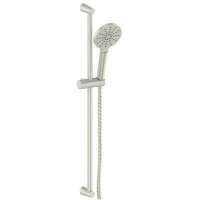 Vogt BH.03.03.BN- Worgl Sliding Shower Bar with 3-Spray Hand Shower Brushed Nickel