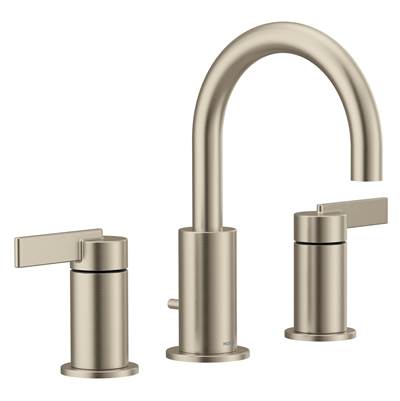 Moen T6222BN- Cia 8 In. Widespread 2-Handle High-Arc Bathroom Faucet Trim Kit In Brushed Nickel (Valve Sold Separately)
