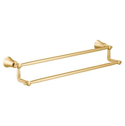 Moen YB0322BG- Flara Brushed Gold 24'' Towel Bar