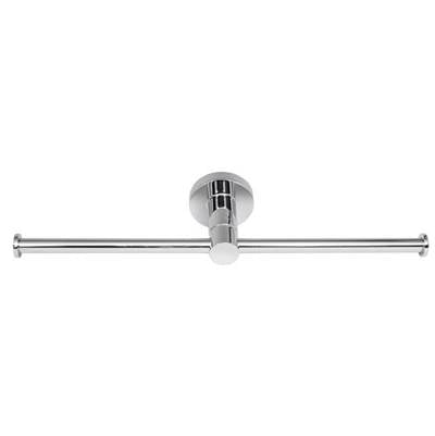 Laloo 3025 SG- Double Roll Paper Holder - Stone Grey | FaucetExpress.ca