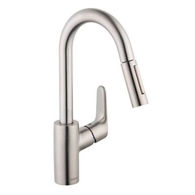 Hansgrohe 4506801- HG Focus Higharc Prep Kitchen W/Pulldown - FaucetExpress.ca
