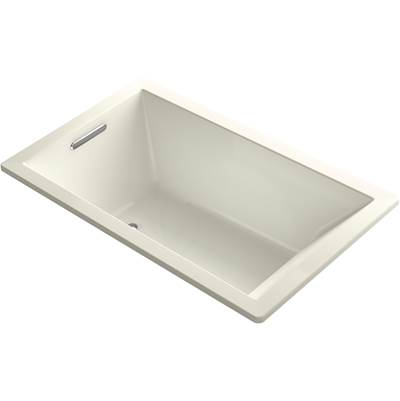Kohler 1849-GHW-96- Underscore Rectangle 60-in X 36-in Heated Bubblemassage Air Bath With Bask, Reversible Drain | FaucetExpress.ca