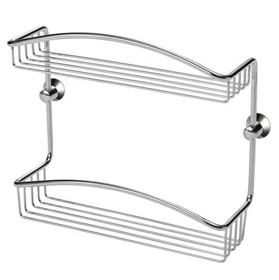 Laloo 9107 C- Wire Double Basket - Chrome | FaucetExpress.ca