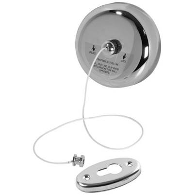 Laloo 7000 C- Shower Retractable Wash Line - Round Chrome | FaucetExpress.ca