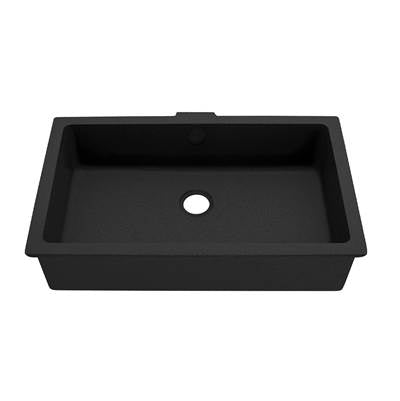Vogt BS.2113.K01G- Krone Vogranite Undermount Vanity Sink Onyx Black