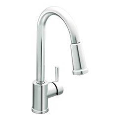 Moen 7175- Chrome one-handle high arc pulldown kitchen faucet