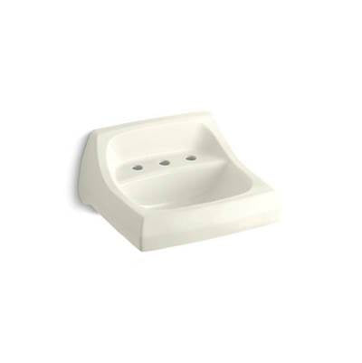 Kohler 2006-96- Kingston 21-1/4'' x 18-1/8'' wall-mount/concealed arm carrier bathroom sink with widespread faucet holes | FaucetExpress.ca