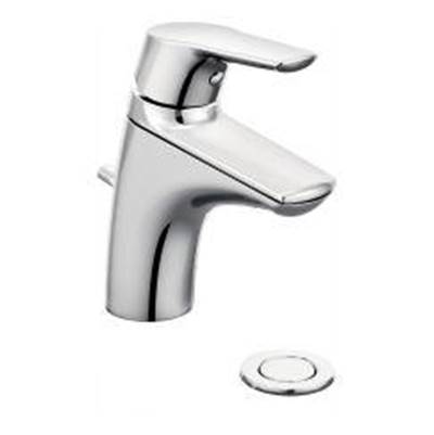 Moen 6810- Chrome one-handle low arc bathroom faucet