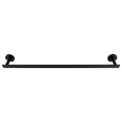 Laloo A6924 MB- Ash Single Towel Bar - Matte Black | FaucetExpress.ca