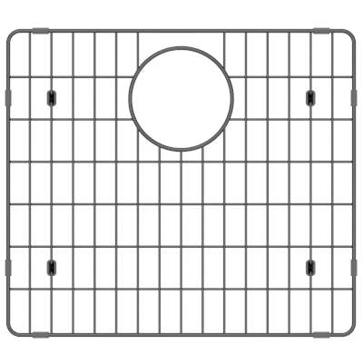 Zomodo DGC457- SS Bottom Grid - Stainless Steel - FaucetExpress.ca