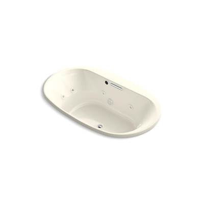 Kohler 5718-JH-96- Underscore® Oval 72'' x 42'' heated whirlpool bath with center drain | FaucetExpress.ca