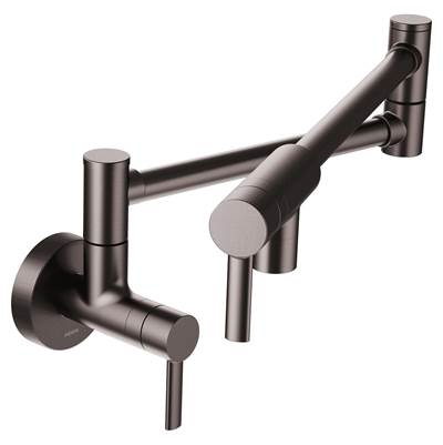 Moen S665BLS- Modern Wall Mounted Swing Arm Potfiller in Spot Resist Black Stainless
